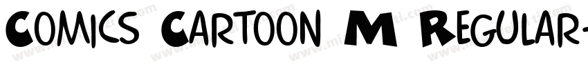 Comics Cartoon M Regular字体转换